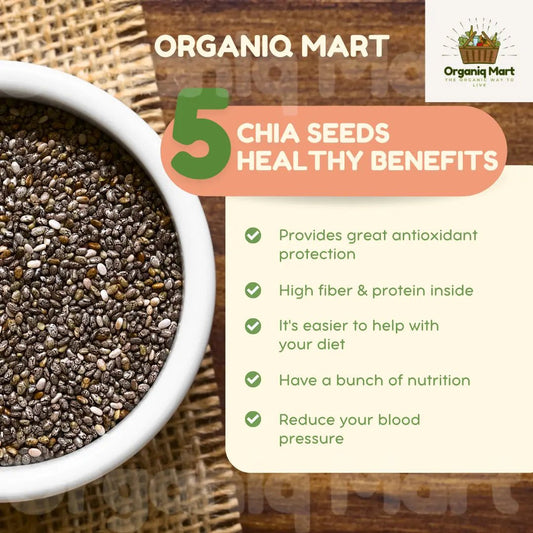 The-Amazing-Benefits-of-Chia-Seeds-Tiny-Seeds-with-Big-Health-Perks - Organiq Mart