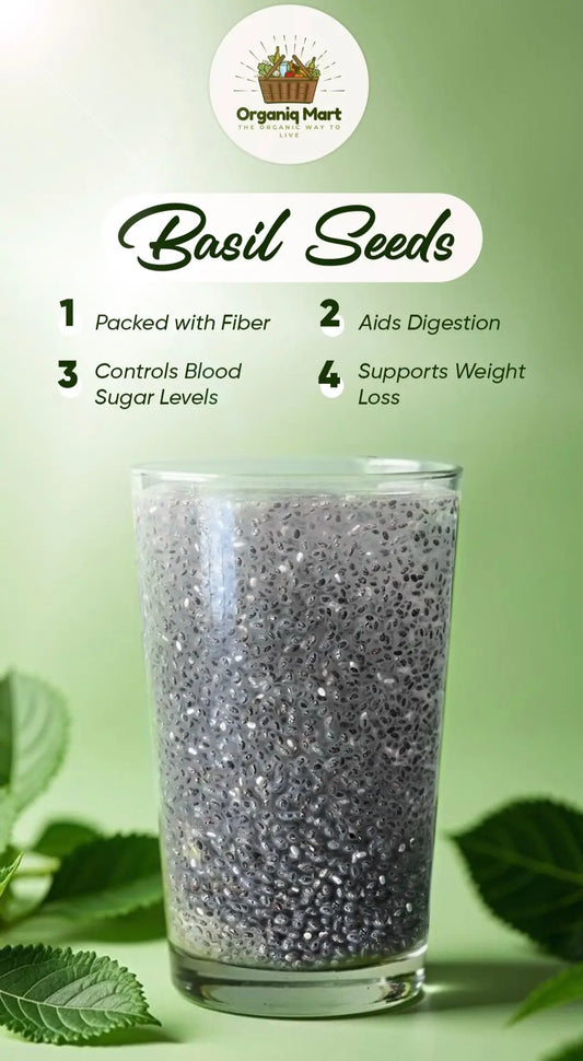 - Basil Seeds (تخم ملنگا)- Organiq Mart