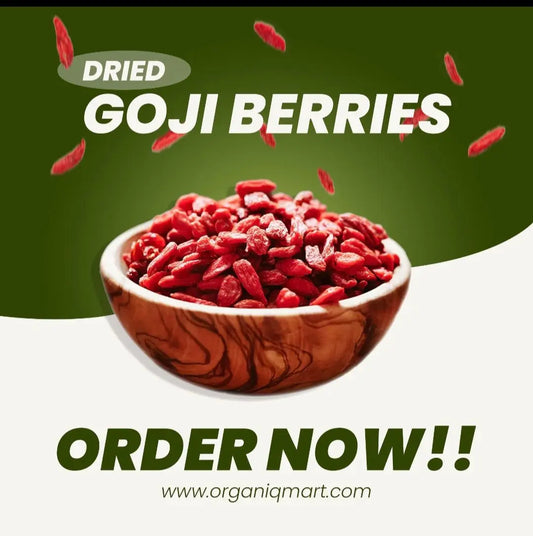 - Premium Sun-Dried Goji Berries (Wolfberry)- Organiq Mart