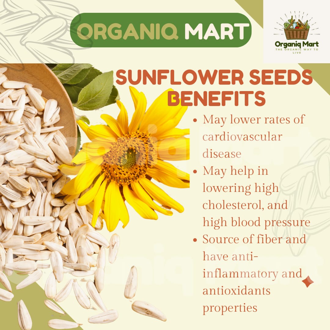 Sunflower Seeds (Kernel) - Organiq Mart