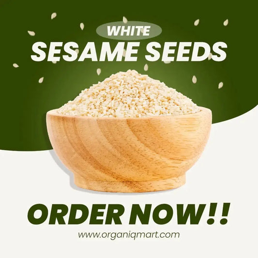 - White Sesame Seeds(سفید تل)- Organiq Mart