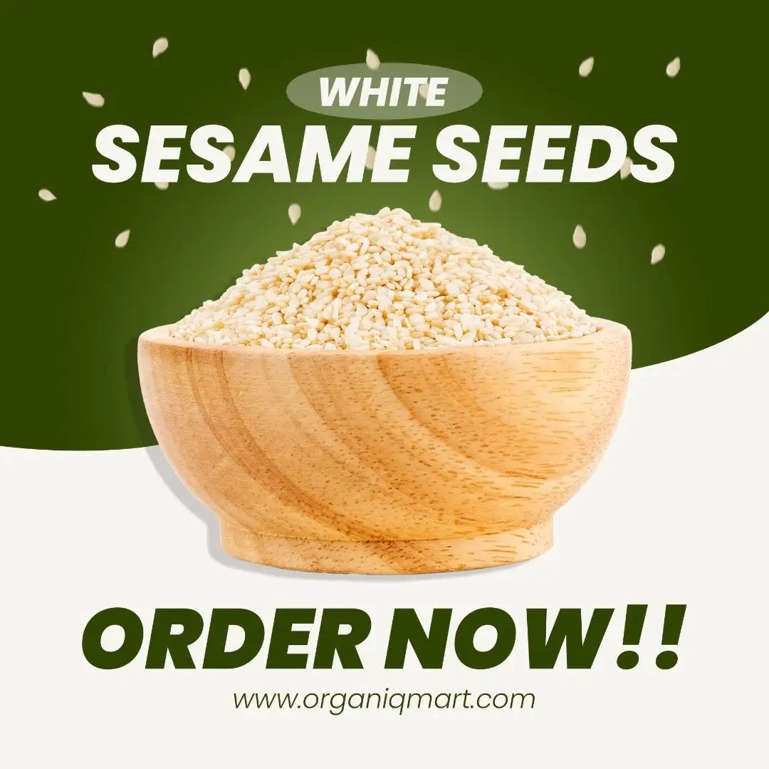 - White Sesame Seeds(سفید تل)- Organiq Mart