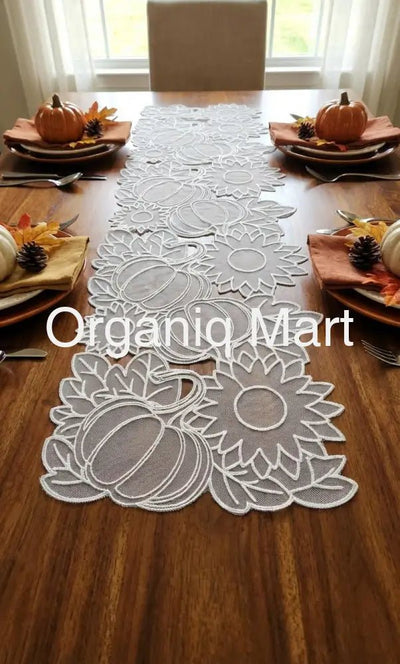 Imported Table Runner - Black & White Home Decor