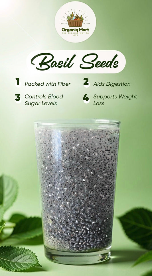 Basil Seeds (تخم ملنگا) - Organiq Mart