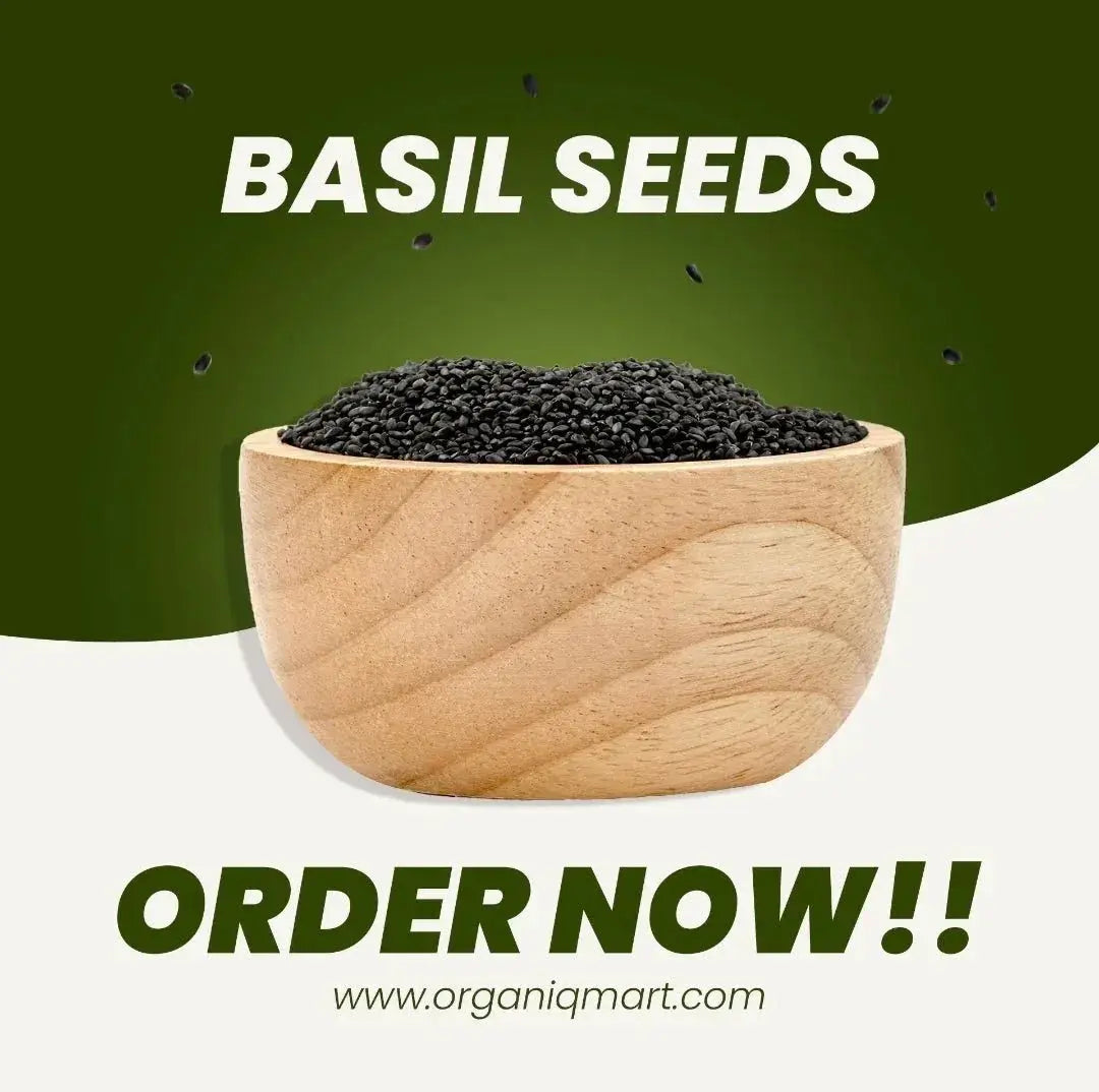 Basil Seeds (تخم ملنگا) - Organiq Mart