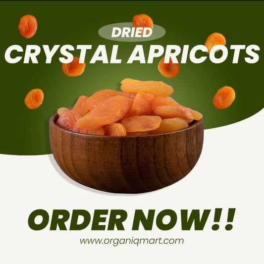 Dried Crystal Apricot without Seed (خوبانی) - Organiq Mart