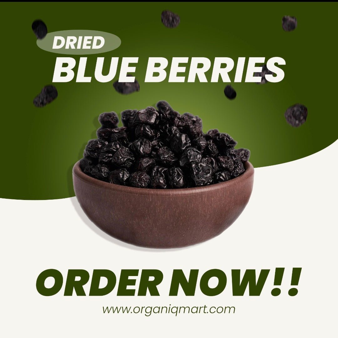 Dried BlueBerries (Sugar-Infused) - Organiq Mart